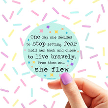 Load image into Gallery viewer, She Flew Sticker

