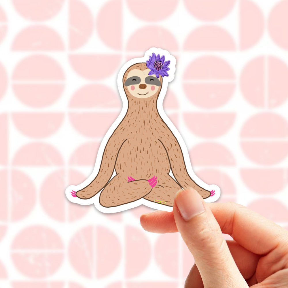 Sloth Meditation Sticker