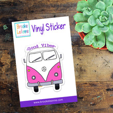 Load image into Gallery viewer, Van Bus Good Vibes Sticker
