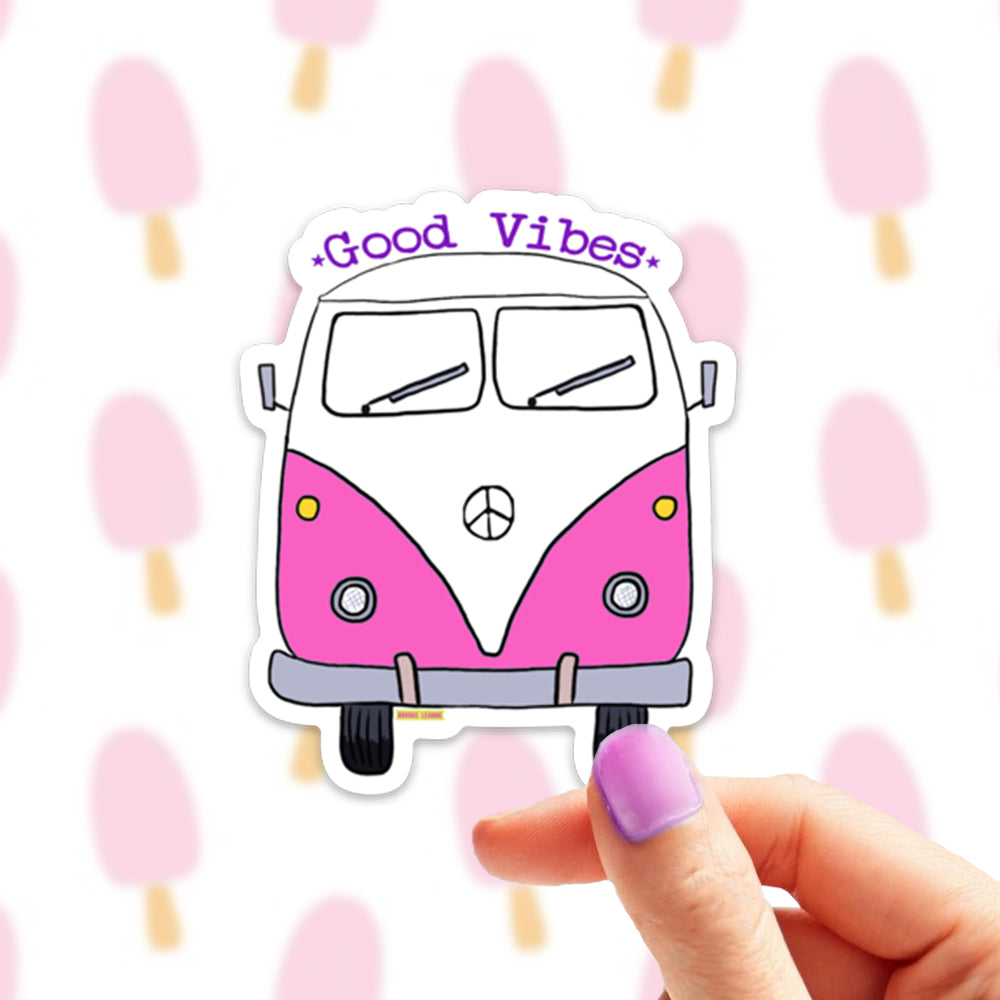 Van Bus Good Vibes Sticker